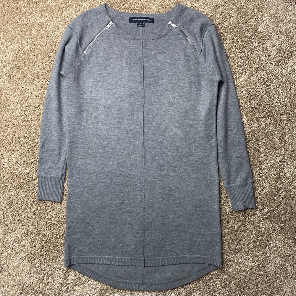 French Connection Gray Sweater Dress